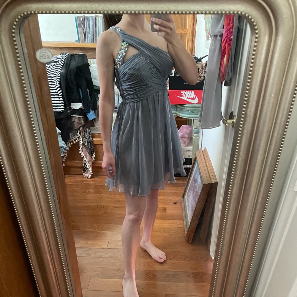 Princess bedazzled off shoulder dress